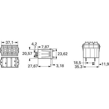 Potenciometr Bourns 3683S-1-103L cermetový potenciometr, 2 W, 10 kΩ, 1 ks