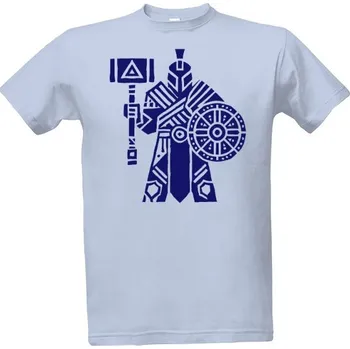 Pánská móda Tričko s potiskem paladin tribal N pánské