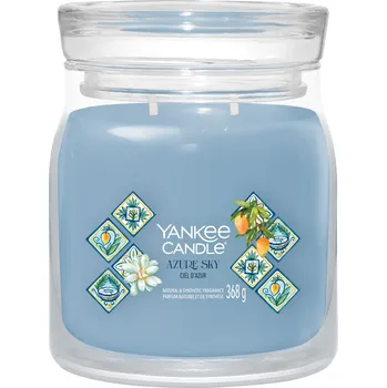 Svíčka Yankee Candle – Signature svíčka Azure Sky (Azurová obloha) Velikost: střední 368 g