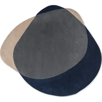 Koberec Designový vlněný koberec B&C Element Arp blue 087608 Brink & Campman Varianta: 160x175