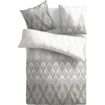 Povlečení Povlečení Bibi 140x200 cm, šedé, bavlněný satén