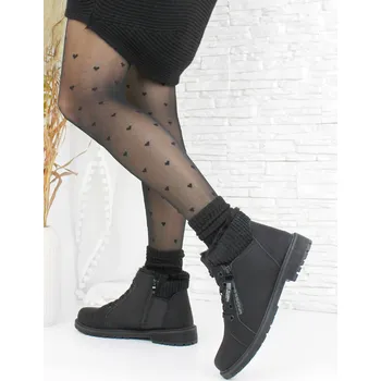 Dámská zimní obuv Cathay moda Dámské černé farmářky 3803-1B Velikost: 38