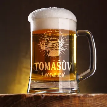 Sklenice Glass ŽIVOTABUDIČ - Pivní půllitr se jménem 660 ml