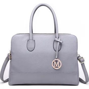 Kabelka Šedá objemná shopper kabelka s přívěskem „Avery“