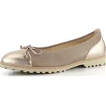 Gabor semišové baleríny s metalickou špičkou a patou béžové 64.100.12 - 41 | P692239