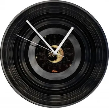 Hodiny Hodiny z vinylových desek - Noc a den