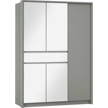 Šatní skříň Šatní skříň Split Barva korpusu: Platinová, Rozměry: 157 cm