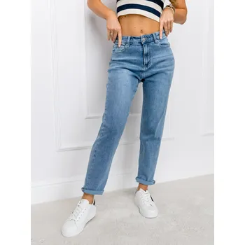 Dámské kalhoty Modré dámské džíny mom fit Bolf DA67 - M