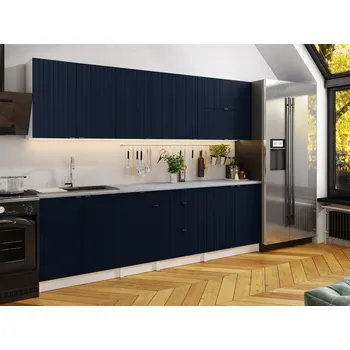 Kuchyňská skříňka Kuchyňská linka PEREA 260cm Marine blue