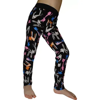 Dívčí zateplené legíny Kugo YL1092 černé