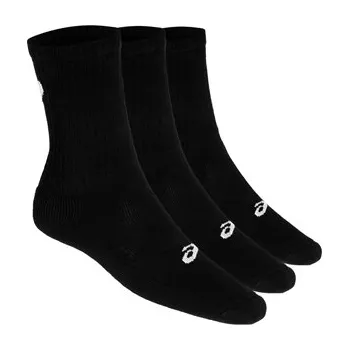 Pánské ponožky Vysoké bavlněné ponožky Asics CREW SOCKS (3 PAIRS) černé 155204-0900 - 35-38 | UK 11 | US 12