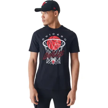 Pánské tričko s krátkým rukávem New Era NBA NET GRAPHIC TABLE TEE CHICAGO BULLS černé 60578577 - XL | UK 5,5 | US 8