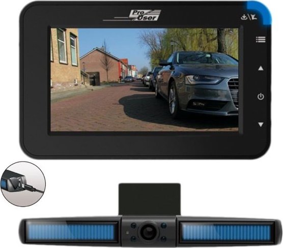 Bezdrátový kamerový systém LCD 4,3" + couvací kamera SOLARNÍ Pro-user DRC4310 SOLAR