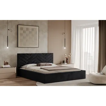 Postel Postel TRIEST 120x200 černá s úložným prostorem
