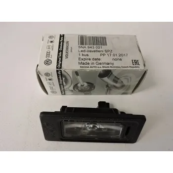 Zadní světlomet Osvětlení SPZ OCTAVIA III. LED, ORIGINAL 5NA943021, pro RAPID, NH. Typové číslo: 5NA943021,5NA943021,5NA943021, 5NA943021A