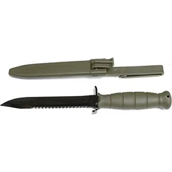 Bojový nůž Nůž Glock FM 81 s pilkou, zelený (khaki)