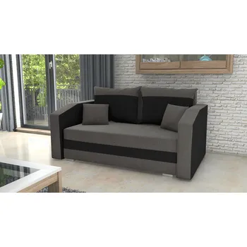 Pohovka Pohovka FABIO 2 tmavěšedá-černá