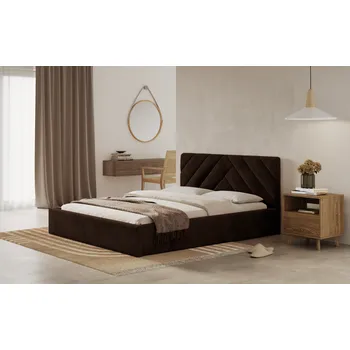 Postel Postel PRATO 140x200 hnědá s úložným prostorem