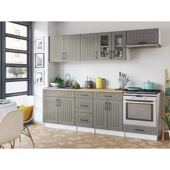 Kuchyňská linka Kuchyňská linka BERIZA CHOCO 240cm - Kamenný