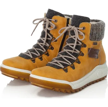 Dámská zimní obuv Dámská kotníková obuv Y4730-68 RIEKER žlutá Barva: gelb, Velikost: 37