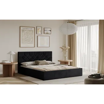 Postel Postel MARSALA 120x200 černá s úložným prostorem