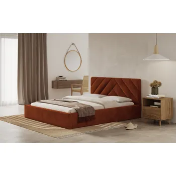 Postel Postel PRATO 120x200 měděná s úložným prostorem