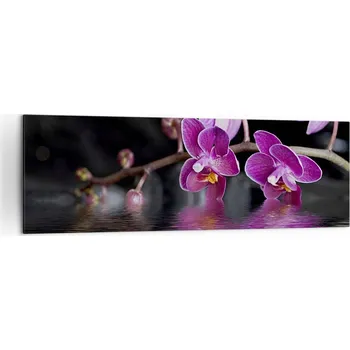 Obraz Velký obraz do obýváku 160x50 květy moderní fotoobraz na plátně obrazy