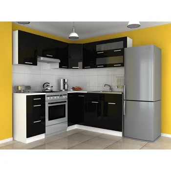 Kuchyňská linka Kuchyňská linka TAMARA 360/300 - Černý lesk