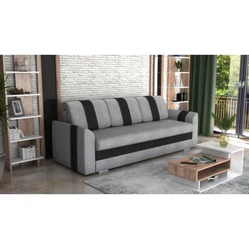 Pohovka Pohovka VIPER světlešedá-černá SAWANA 84 + SAWANA 14