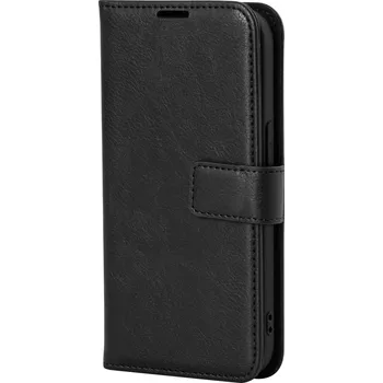 Pouzdro na mobilní telefon Pouzdro na mobil AlzaGuard Book Flip Case pro iPhone 16 černé