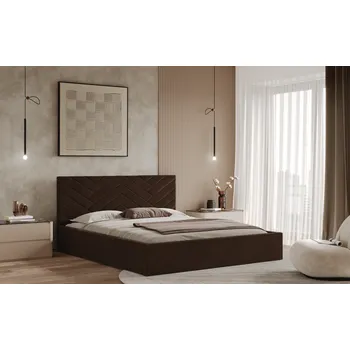 Postel Postel TRIEST 120x200 hnědá s úložným prostorem