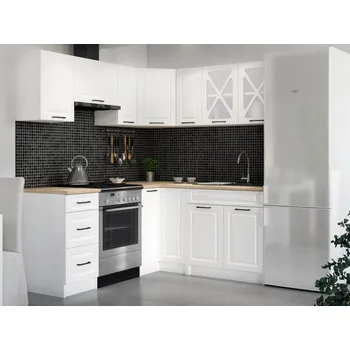 Kuchyňská linka Rohová kuchyňská linka ASTRID 190x170cm - Bílý mat - RYCHLE DODÁNÍ