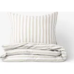 Bavlněné povlečení - Latte proužky 140 x 220 a 70 x 90 cm