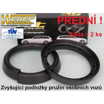 Zvyšující podložky VW Golf IV HB - přední náprava +15mm