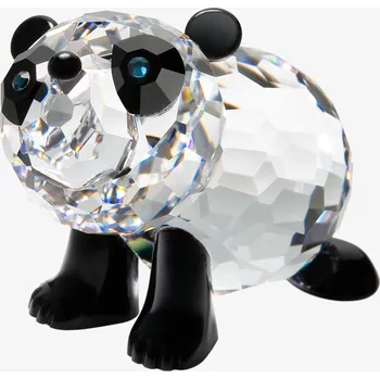 Preciosa Skleněná figurka Malý panda z českého křišťálu Preciosa, černá