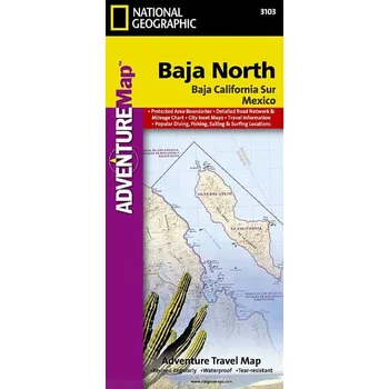 National Geographic Maps mapa Baja California North 1:450 tis.