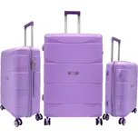 DZL cestovní kufry sada 3ks PP003 Barva: Lilac ( světlo-fialová)