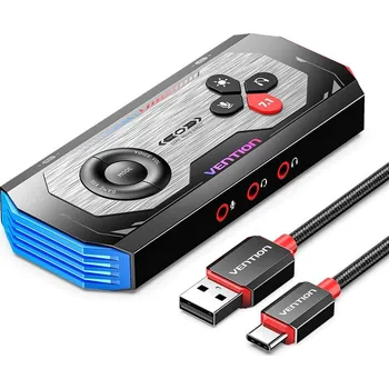 Zvuková karta Vention Gaming Audio Amplifier Black