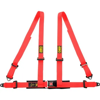 Návlek na bezpečnostní pás 4 bodové bezpečnostní pásy OMP ROAD 4 Harness 16-08, červená