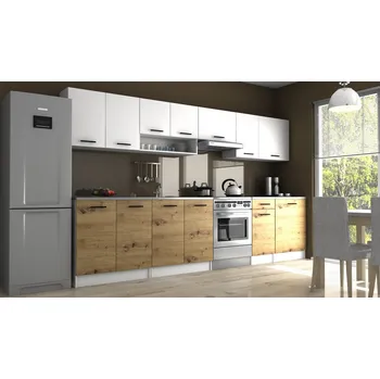 Kuchyňská linka Kuchyňská linka LUIZA II 320x260 - Bílá + artisan