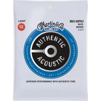 Struna pro kytaru a smyčcový nástroj Martin MA140PK3
