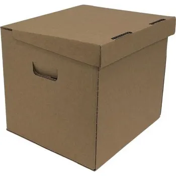 Archivační box Obaly Odnosný box na archivní krabice jednodílný Model Obaly Hnědá