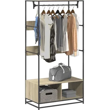 Šatní skříň vidaXL Šatní skříň 90 x 50 x 180 cm kompozitní dřevo [849294] Barva: dub sonoma