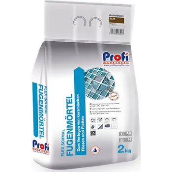 Spárovací hmota PROFIBAUSTOFFE Spárovací hmota PROFI FUGENMÖRTEL FLEX SCHMAL 2 kg - SCHWARZ
