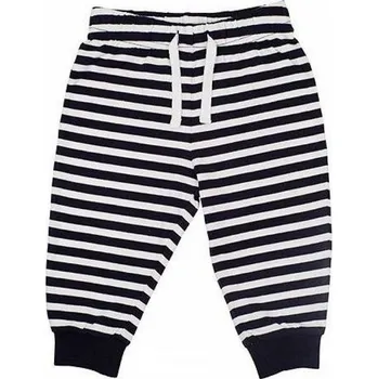 Dupačky Larkwood Pohodlné dětské pyžamové kalhoty na doma s proužky / hvězdičkami, 0-4 let Barva: modré námořní proužky, Velikost: 12-18 měsíců LW085