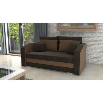 Pohovka Pohovka FABIO 2 tmavěhnědá-světlehnědá