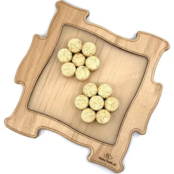 Dřevěné puzzle FunnyTouch - Květinka, Transparent