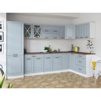 Kuchyňská linka Rohová kuchyňská linka SINGRID - Denim