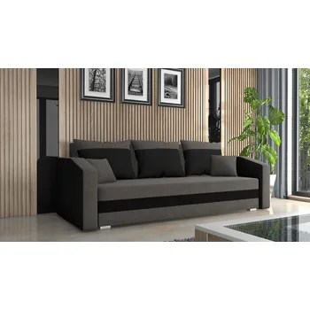 Pohovka Pohovka FABIO 3 tmavěšedá-černá