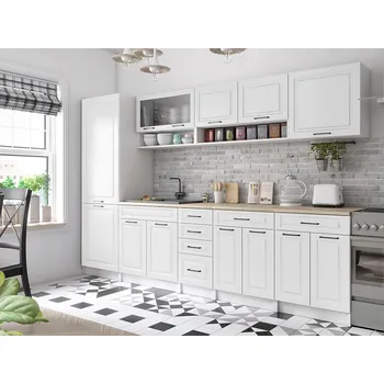 Kuchyňská linka Kuchyňská linka BIRGID 300cm - Bílá